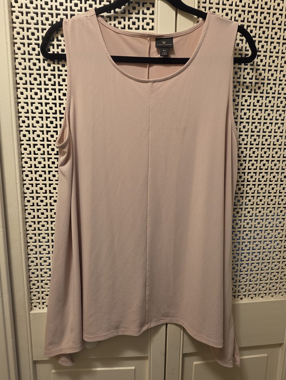 Worthington Light Blush Pink Sleeveless Tank Top